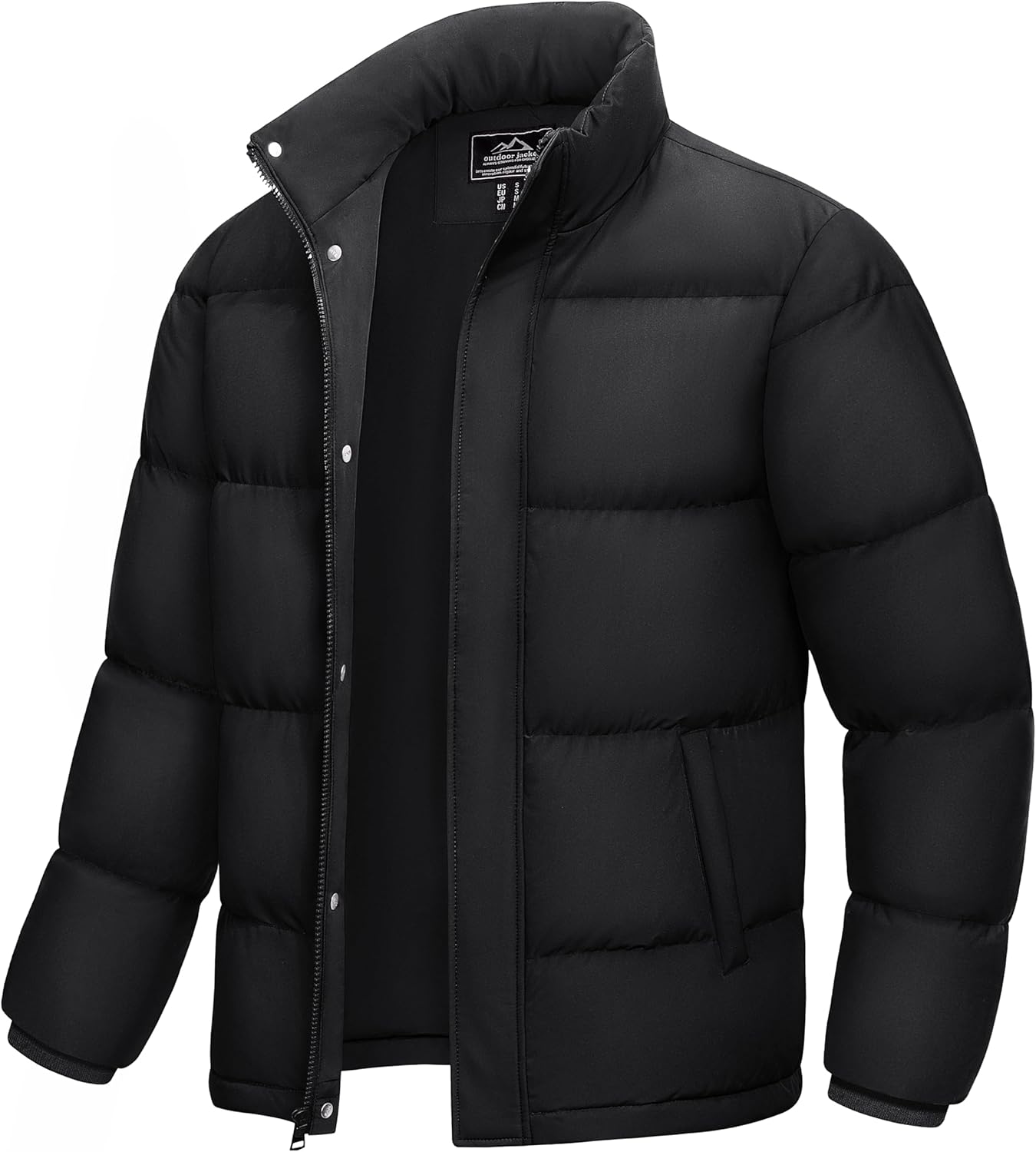 MAGCOMSEN Men's Down Jacket Winter Warm Thicken Puffer Coats Water Resistant Windproof Casual Insulated Jacket