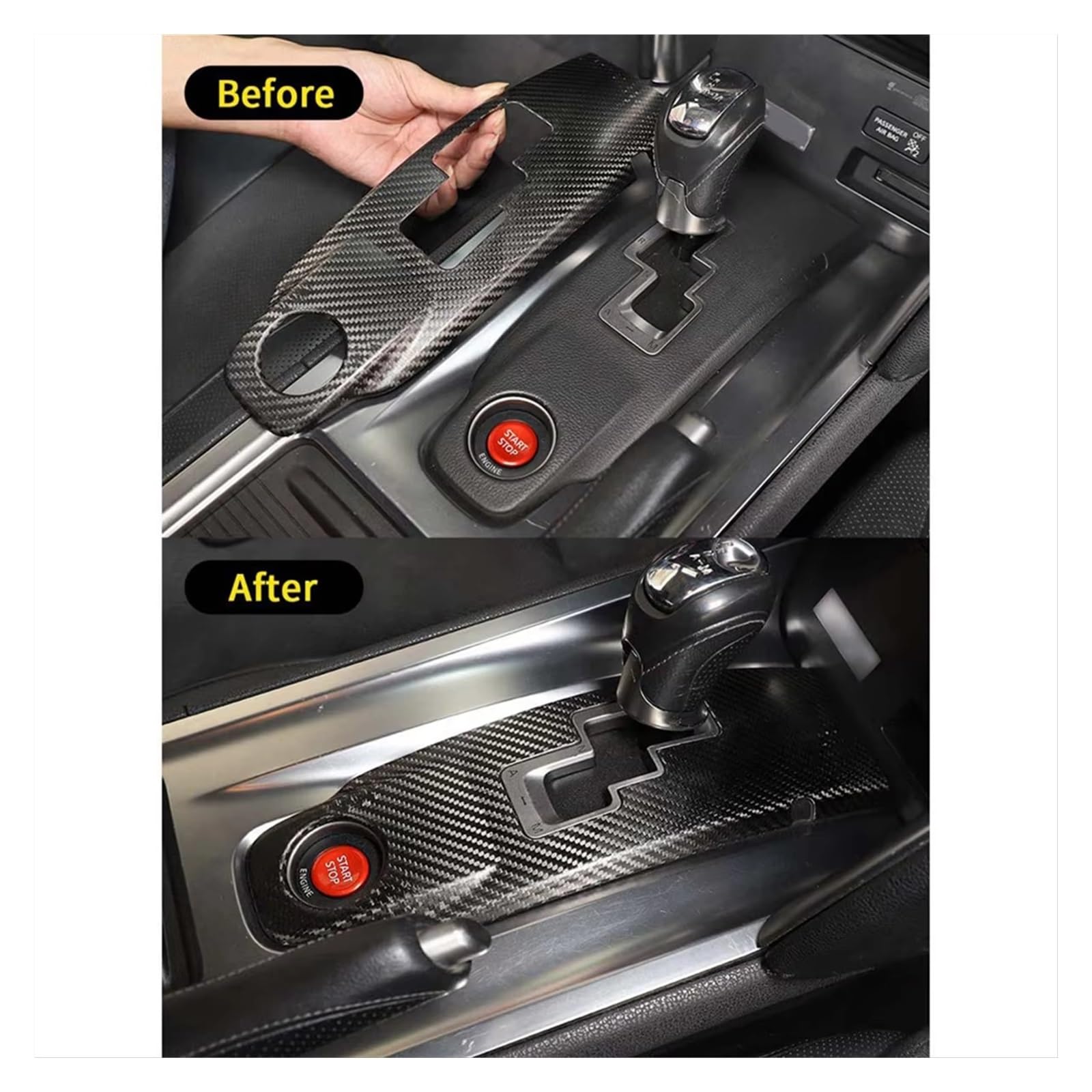 Accessori Interni Auto Per Nissan Per GTR R35 2008-2016, Pannello Del Cambio In Fibra Di Carbonio A Secco, Cornice Decorativa, Rivestimento Interno modanature interne