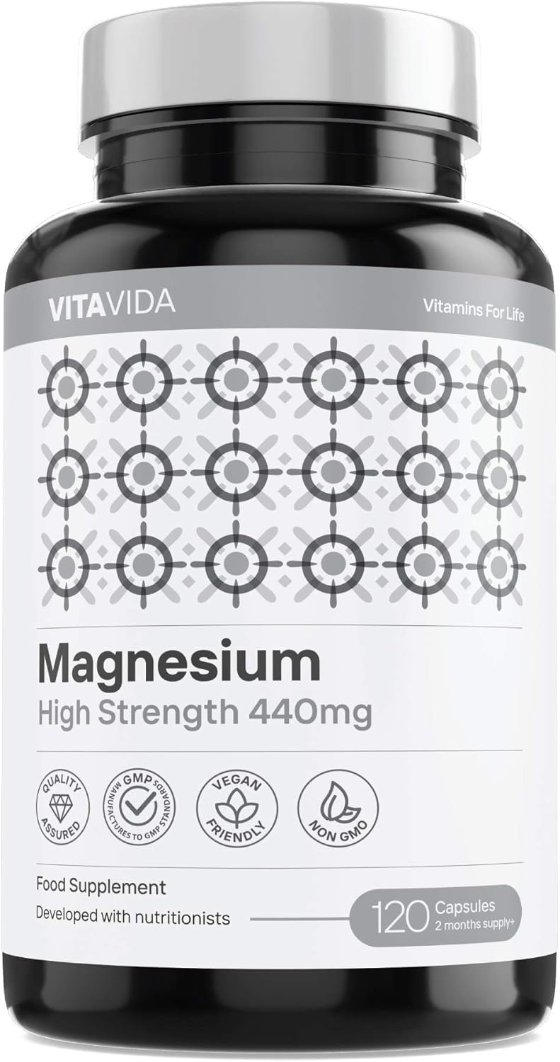 Magnesium Citrate 1480mg Providing 440mg Elemental Magnesium Per Serving High Dose of