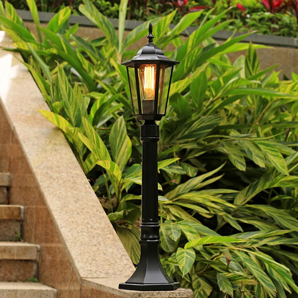 アンティーク 街灯照明 Amazon.co.jp: 31.5インチ ヴィンテージ 屋外 通路 照明器具 ガラス