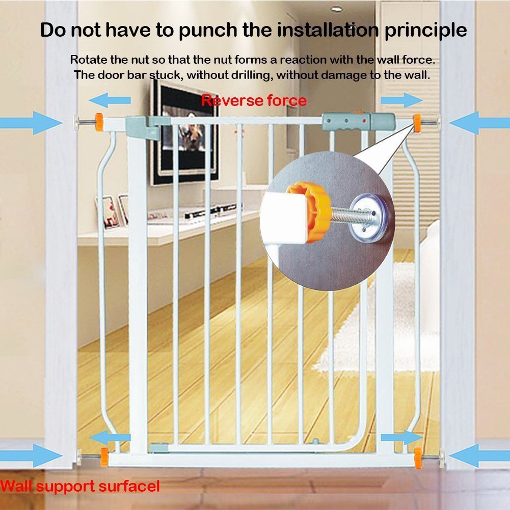 Bestgle 4 Pack Stair Gate Pressure Fit Spares Set - Image 4