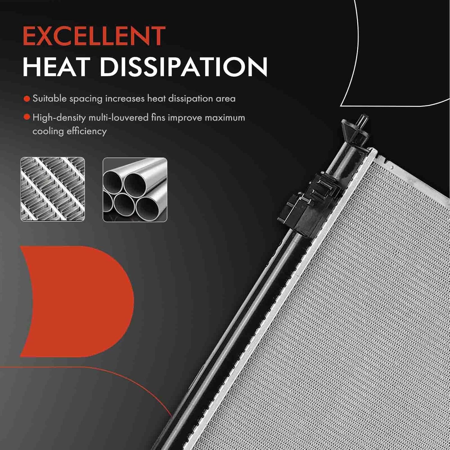 A-Premium Engine Coolant Radiator Assembly Compatible with Toyota Highlander 2020-2021, Replace# 16400F0080, TO3010375