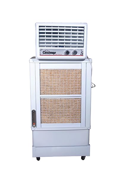 CZ Coolzone Portable Duct Air Cooler Duct 555 | 75L Tank Capacity | 3-Speed Control | Cooling Capacity 353 SFT | 15-Inch Exhaust Fan | Wood Wool Pads | 32 mm Motor | Energy-Efficient