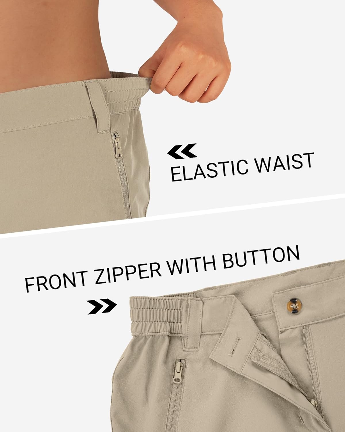 Outdoor Ventures Women's Hiking Shorts Stretch Lightweight Golf Shorts Quick Dry UPF 50+ 5 inch Cargo Short for Camping - Image 5