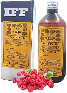 IFF Raspberry No.1 Flavour/Essence (Used in Ice Creams, Cakes, Chocolates, Jams, Jellies, Sweets, Marzipan, Confectioneries, Cookies, Sherberts, Milkshakes etc)- 500 ML Pack