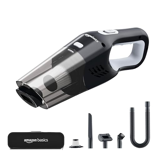 amazon basics Car Vacuum Cleaner Cordless Handheld 5800PA Suction Powerful BLDC Motor Stainless Steel HEPA Filter Multipurpose Wet & Dry Cleaner Lightweight