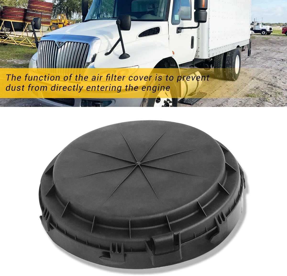 Empty Filter Cover Engine Fuel Filter Cap Compatible with 2001-2016 International Durastar 4300