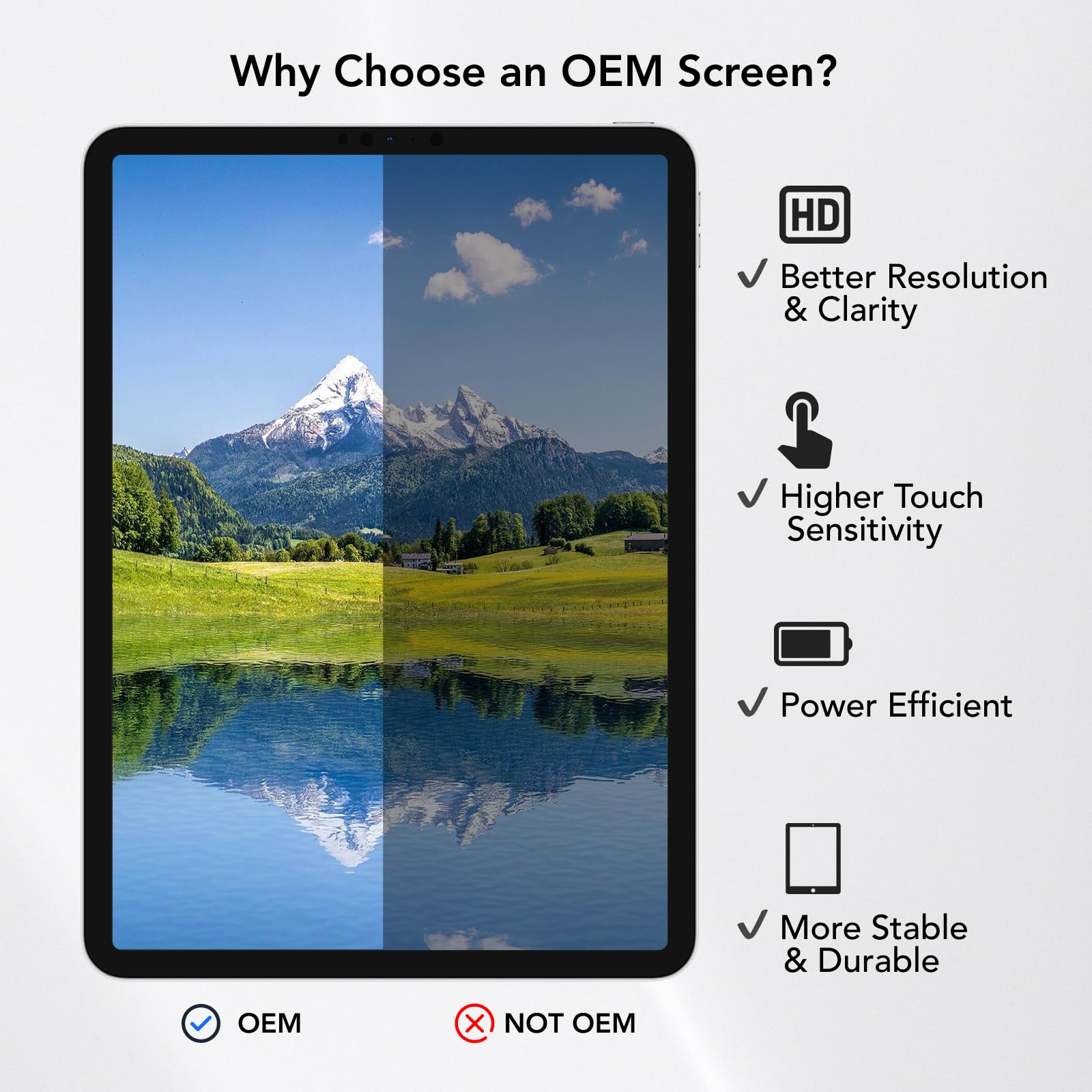 LW Mail-in Repair Service with Original OEM Pull Screen Replacement for iPad Pro 11 3rd/4th Gen A2377 A2459 A2301 A2460/A2435 A2759 A2761 A2762 (Install Service, No Screen Tools