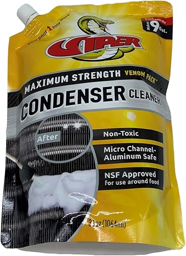 Miniatura 2 de Fast-Shipping Refrigeration Technologies Limpiador de bobina de condensador de máxima resistencia RT330V Viper 36oz (1)