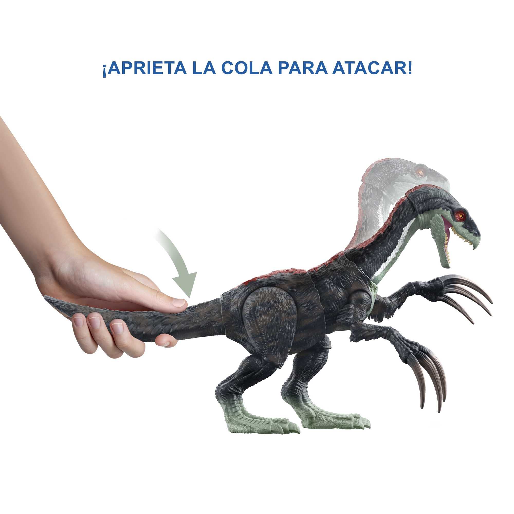 Mattel Jurassic World Dinosaurio Slasher Escapista con sonido Figura articulada de juguete que escapa de su jaula (GWD65)