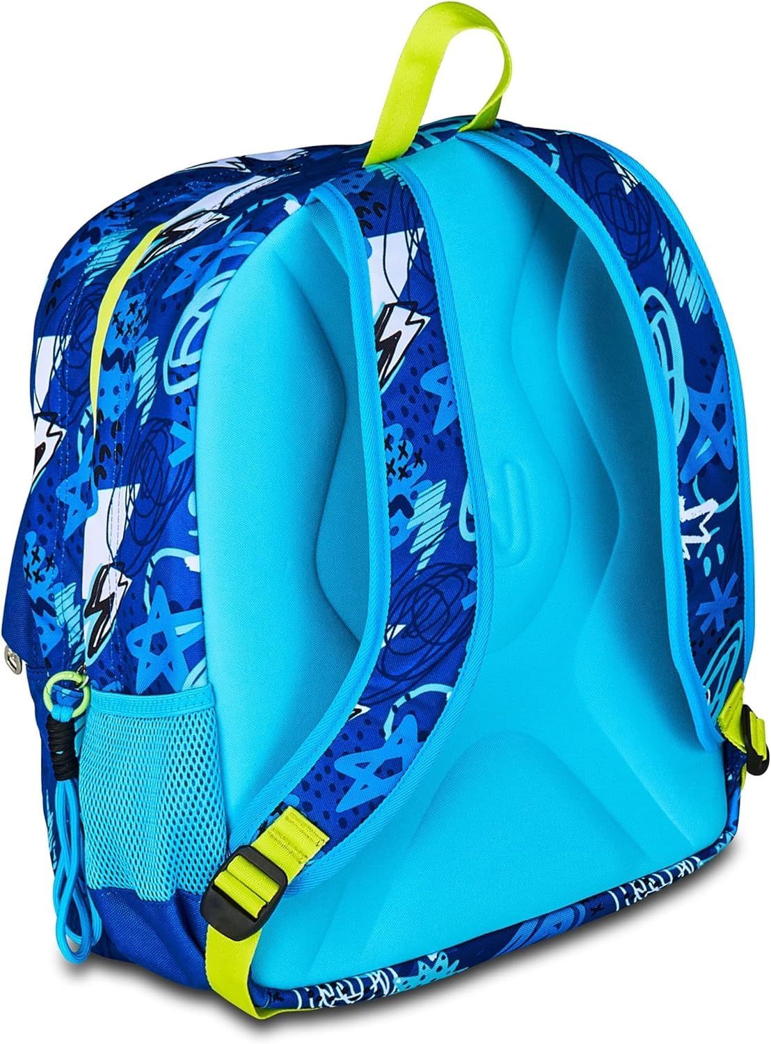 Generico Zaino Scuola Doppio Scomparto Sj Ever Skate Boy CON ASTUCCIO 3 ZIP COMPLETO DI COLORI