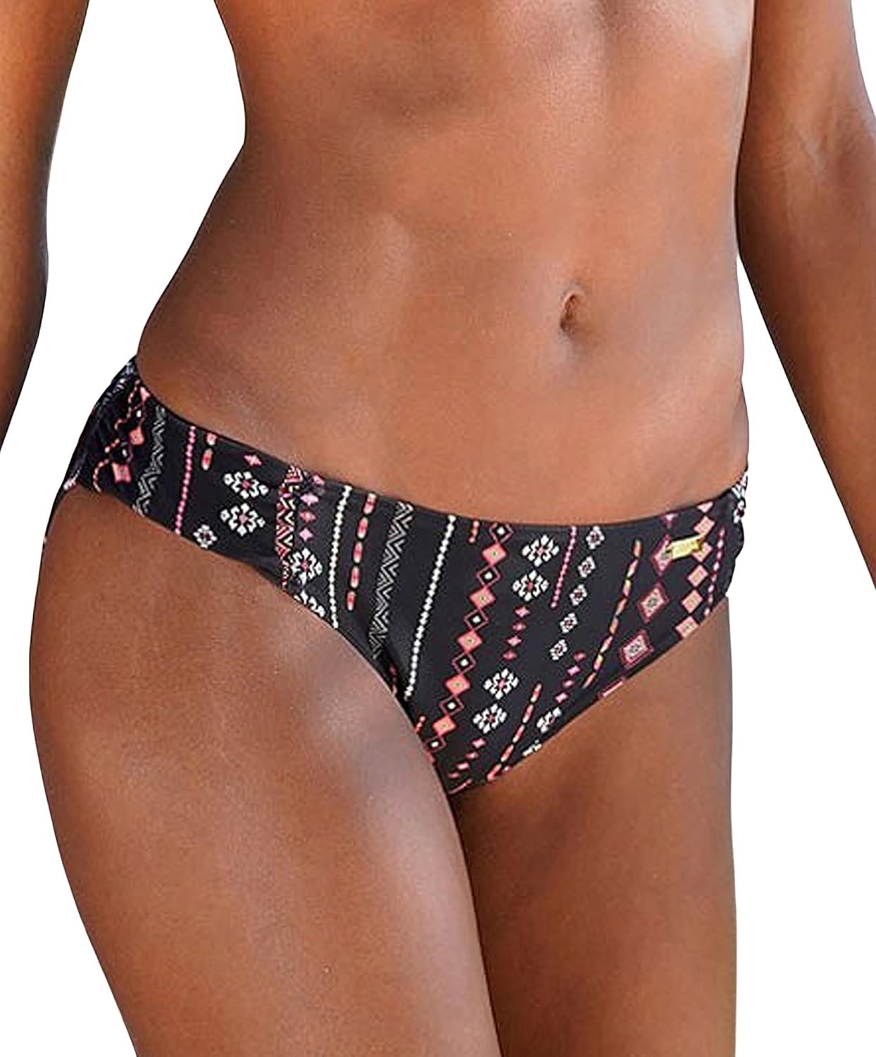 LASCANA Women's Pattern Classic Bikini Swim Bottom