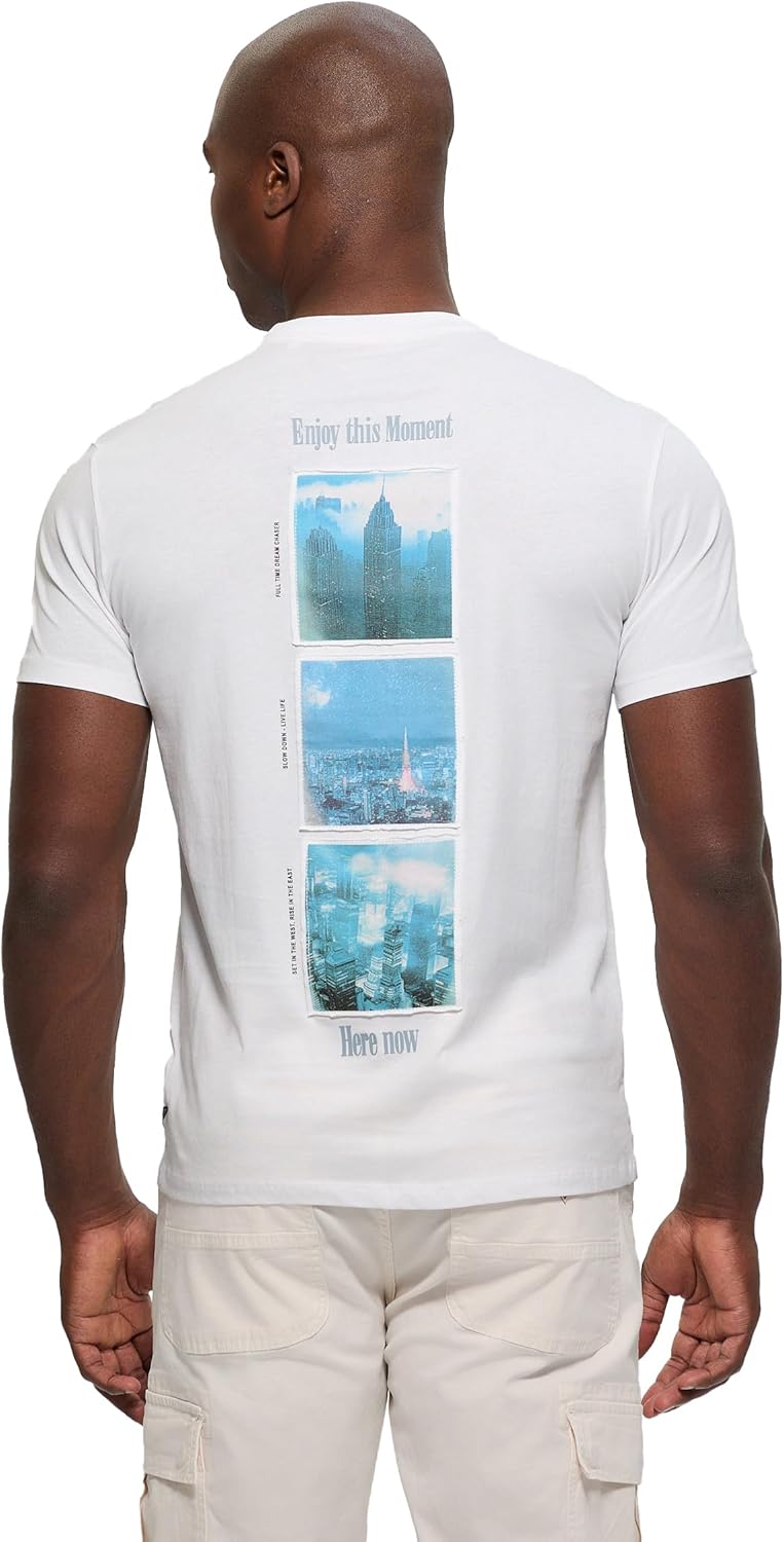 Guess Mens Eco Short Sleeve City of Dreams Tee - Image 2