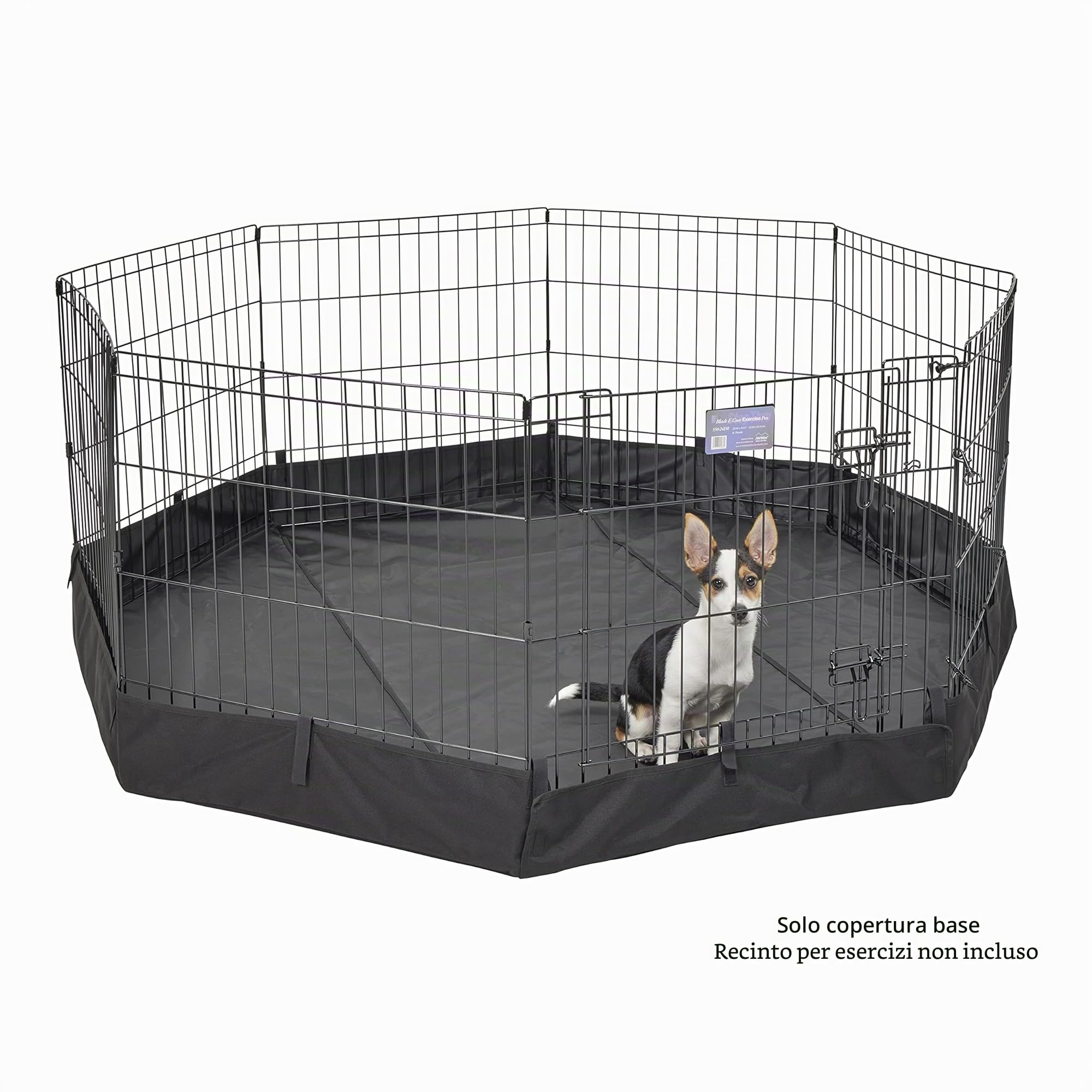 MidWest Homes For Pets Penna per esercizi ottagonale in tessuto con fondo in rete