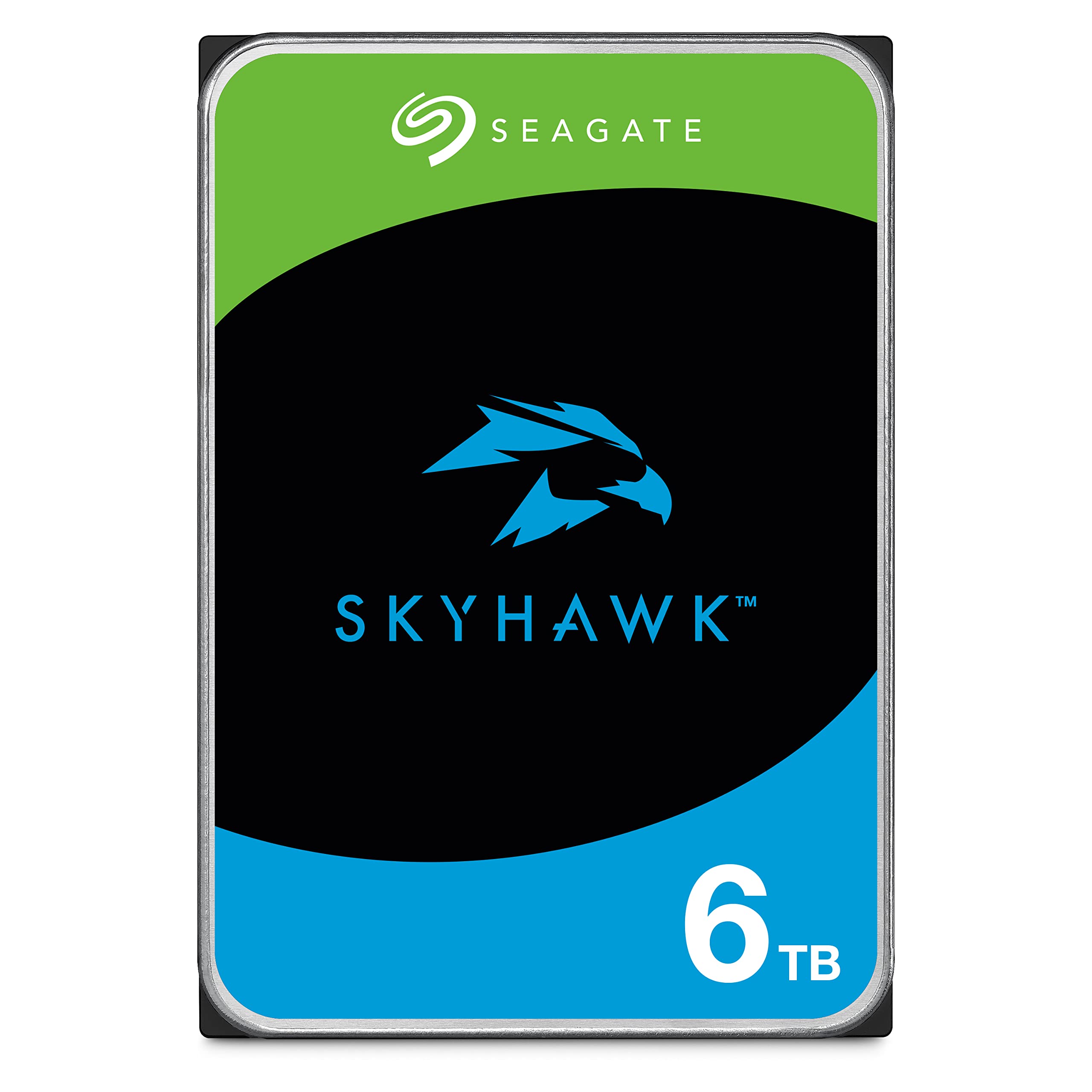 Seagate SkyHawk 6To, Disque Dur Interne de vidéosurveillance, 3.5 Pouces, SATA 6Go/s, 256 Mo de mémoire Cache, pour système de c