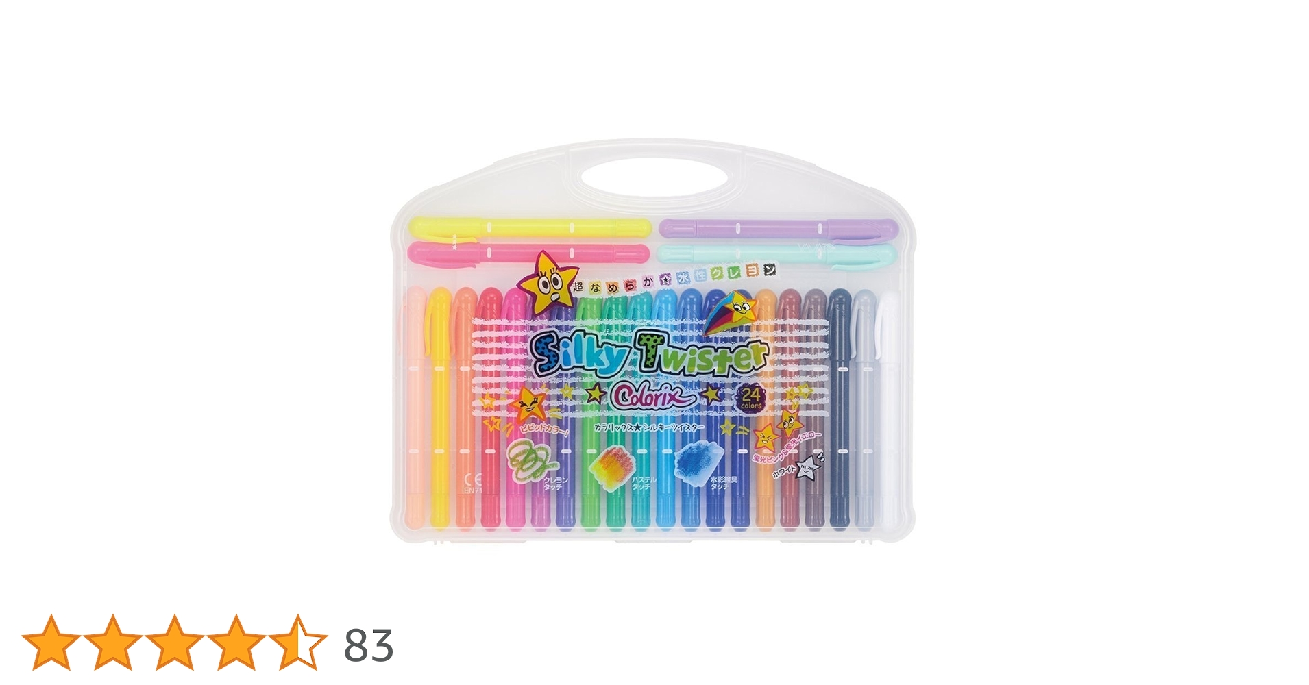 (未使用･未開封品)　ヤマト クレヨン カラリックス シルキーツイスターCLST-24 24色 0pbj0lf Amazon.co.jp: ヤマト クレヨン カラリックス シルキー