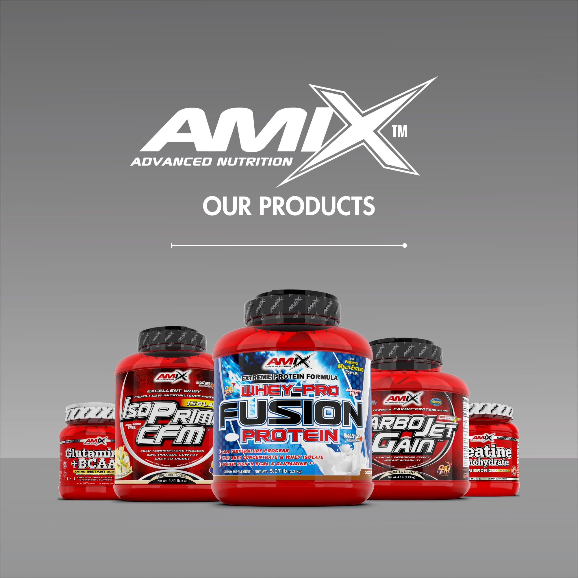 AMIX - Proteína Whey - Pure Fusion - 2,3 Kg - Concentrado de Suero Ultra Filtrado - Proteína Isolada con Splenda - Contiene L-glutamina - Proteínas para Aumentar Masa Muscular - Sabor Chocolate