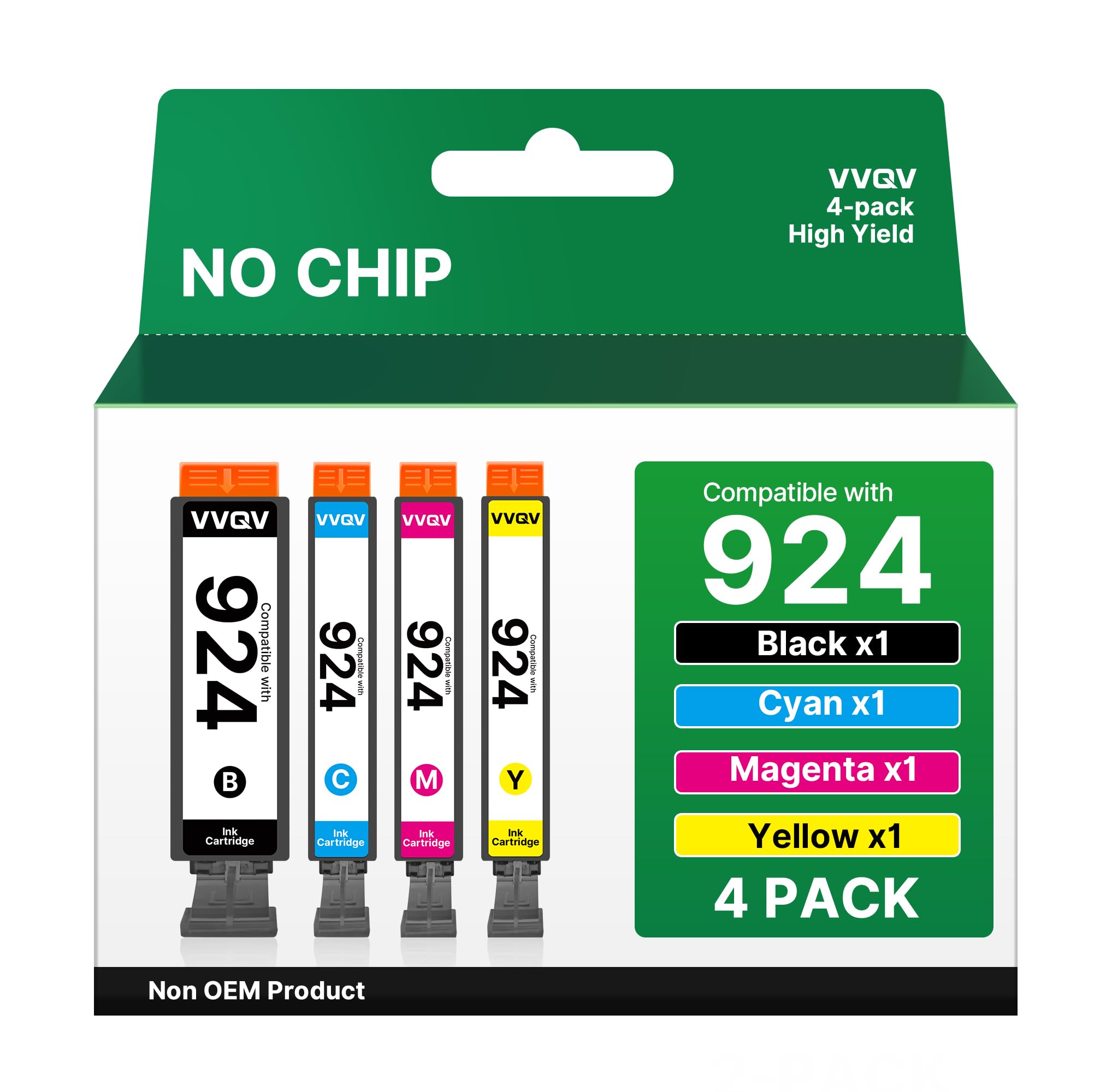 VVQV PG-560XL CL-561XL Multipack Tintenpatronen für Canon Druckerpatronen 560 561 für Pixma TS5350i TS5350 TS5350a TS5351i TS5351 TS5352 TS5353 TS7450 TS7451 (1 Schwarz 1 Tri-Color)