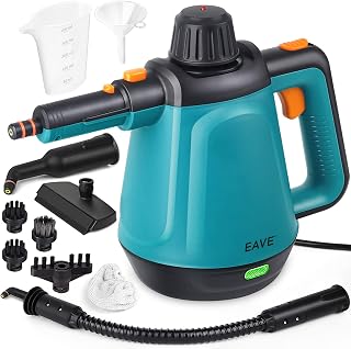 Handheld Steam Cleaner for Home Use, with Steam Lock Button and 10-Piece Accessory Set, Steamer for Cleaning, Pressurized Steam Cleaner for Car, Floor, Tile Grout, Upholstery, Multi-Surface Cleaning