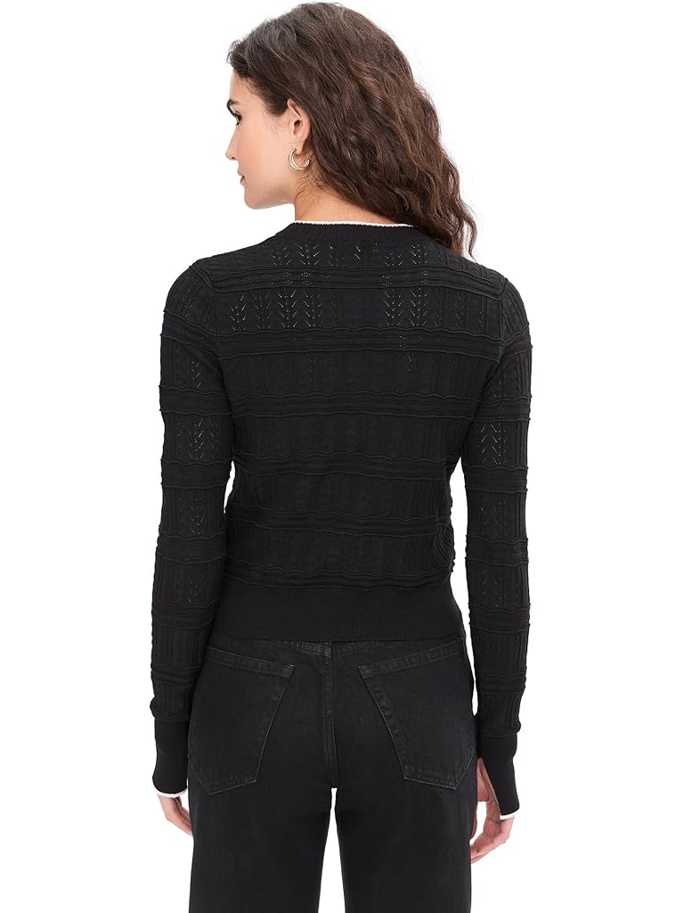 Black Madewell Solid Everleigh Stitch Cardigan