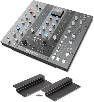 Solid State Logic UC1 Plug-in Controller Bundle with UC1 Rack Kit 19-Inch Rack Ears Knob-Per-Function SSL Native Control Surface for Studio Rack Mixing, Music Production, and Mastering