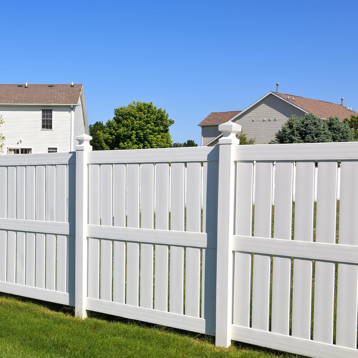 12 Pcs Pyramid White PVC Vinyl Post Top Caps, Fence and Deck Post Caps for Vinyl Fence Posts (4 x 4 Inch)