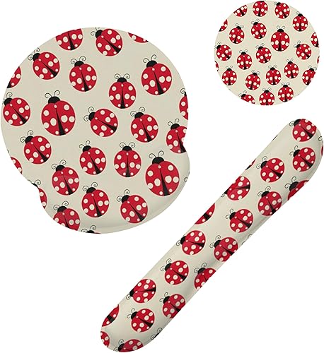 Miniatura 18 de Juego de alfombrilla de mouse retro con diseño de flores y reposamuñecas para teclado y reposamuñecas para teclado, base de goma antideslizante de