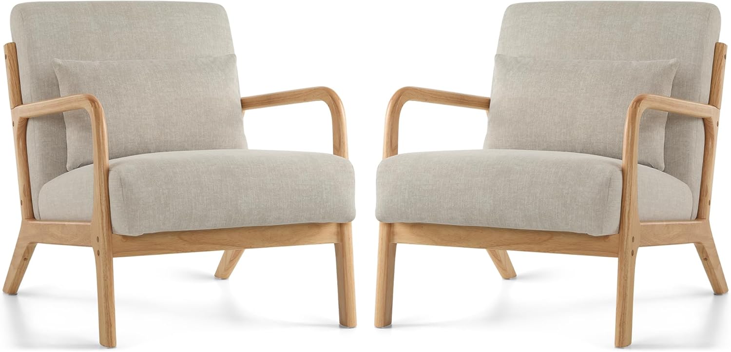 Sillón Moderno Tapizado con Cojín, para Living