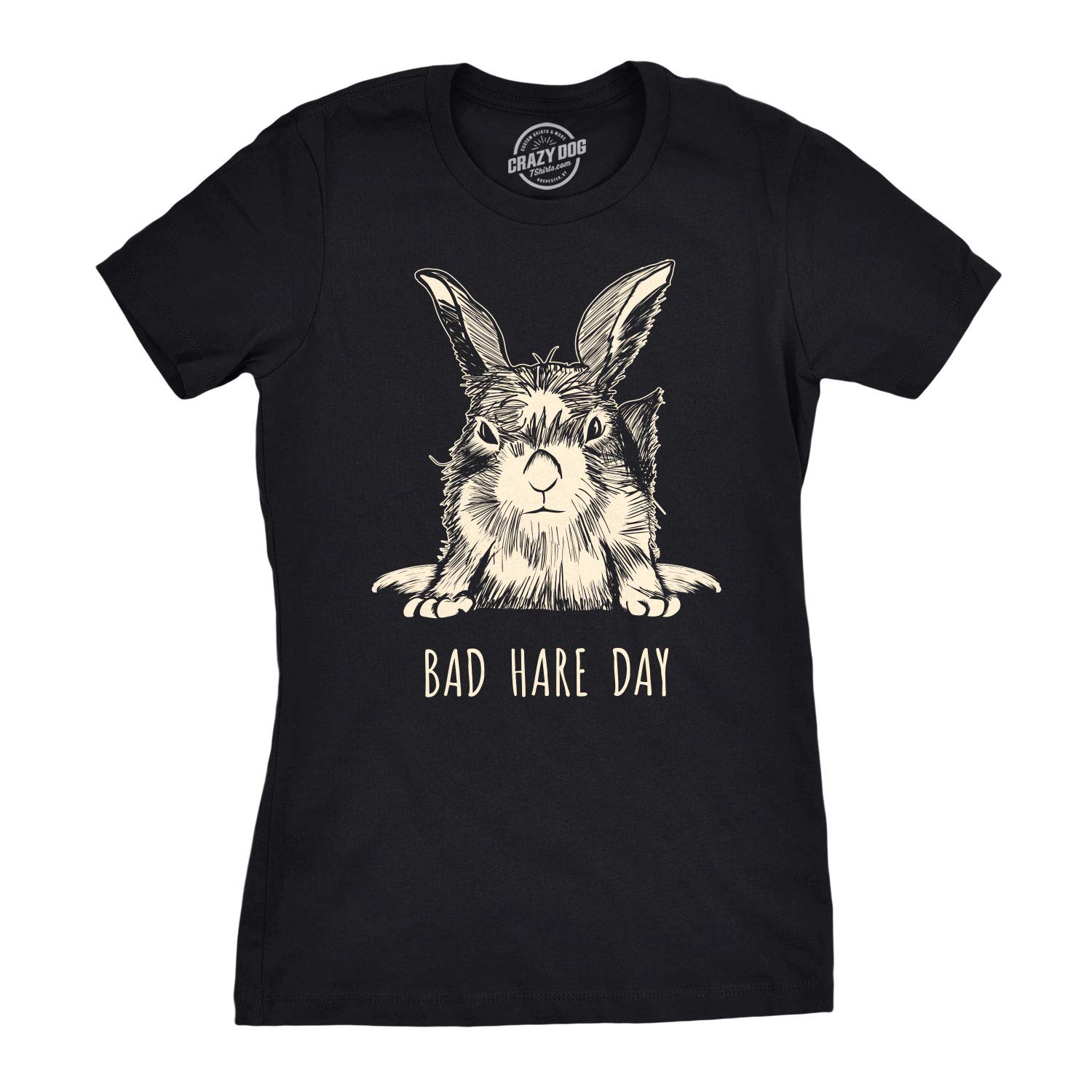 Crazy Dog T-ShirtsWomens Easter Bunny T Shirts Funny Easter Shirts for Women Cute Bunny Tees