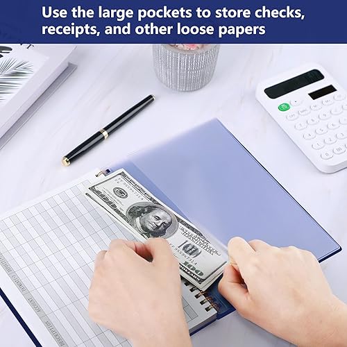 Miniatura 5 de HAUTOCO Libro de contabilidad horizontal A5 para pequeñas empresas, contabilidad, cuaderno para seguimiento de presupuestos en el hogar, diario de