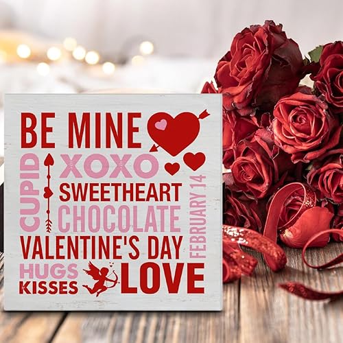 Miniatura 10 de Decoración de San Valentín, decoración del día de San Valentín, gnomos de San Valentín, camión, un camión cargado de amor, decoración de madera,