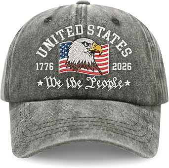 GADINO Patriotic Embroidered Baseball Cap Adjustable Dad Hat USA Freedom Vintage Style