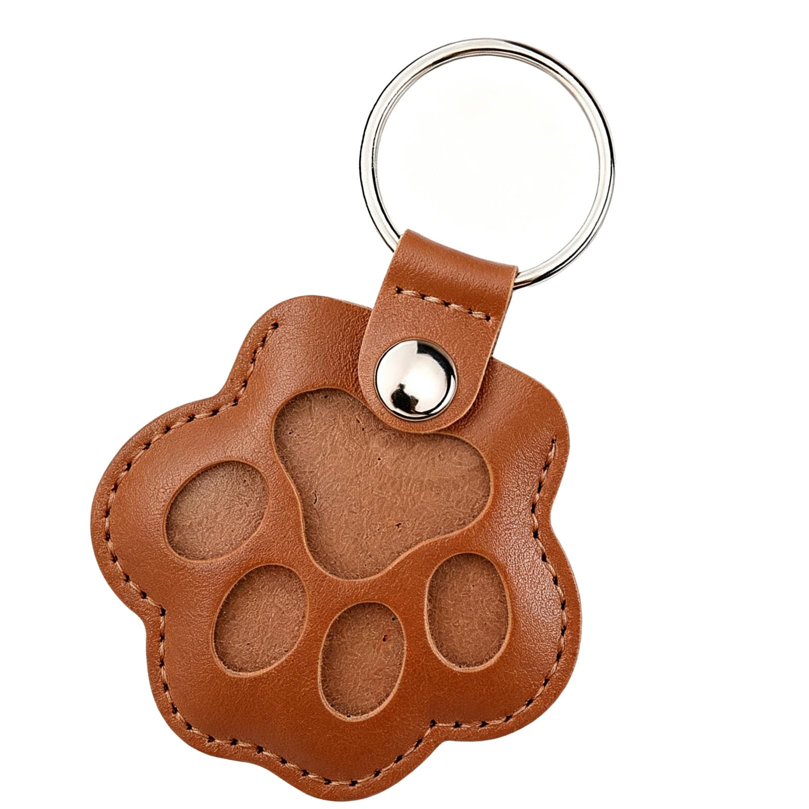 2 Pcs Dog fur Keepsake,Dog Hair Collector Keychain,Pet Hair Keyrings,Charm Memorial Storage Box,Dogs Hairs Storage Paw Shaped Keyrings,Portable Pet Hairs Keychain,Gifts Collection for Cat Lovers