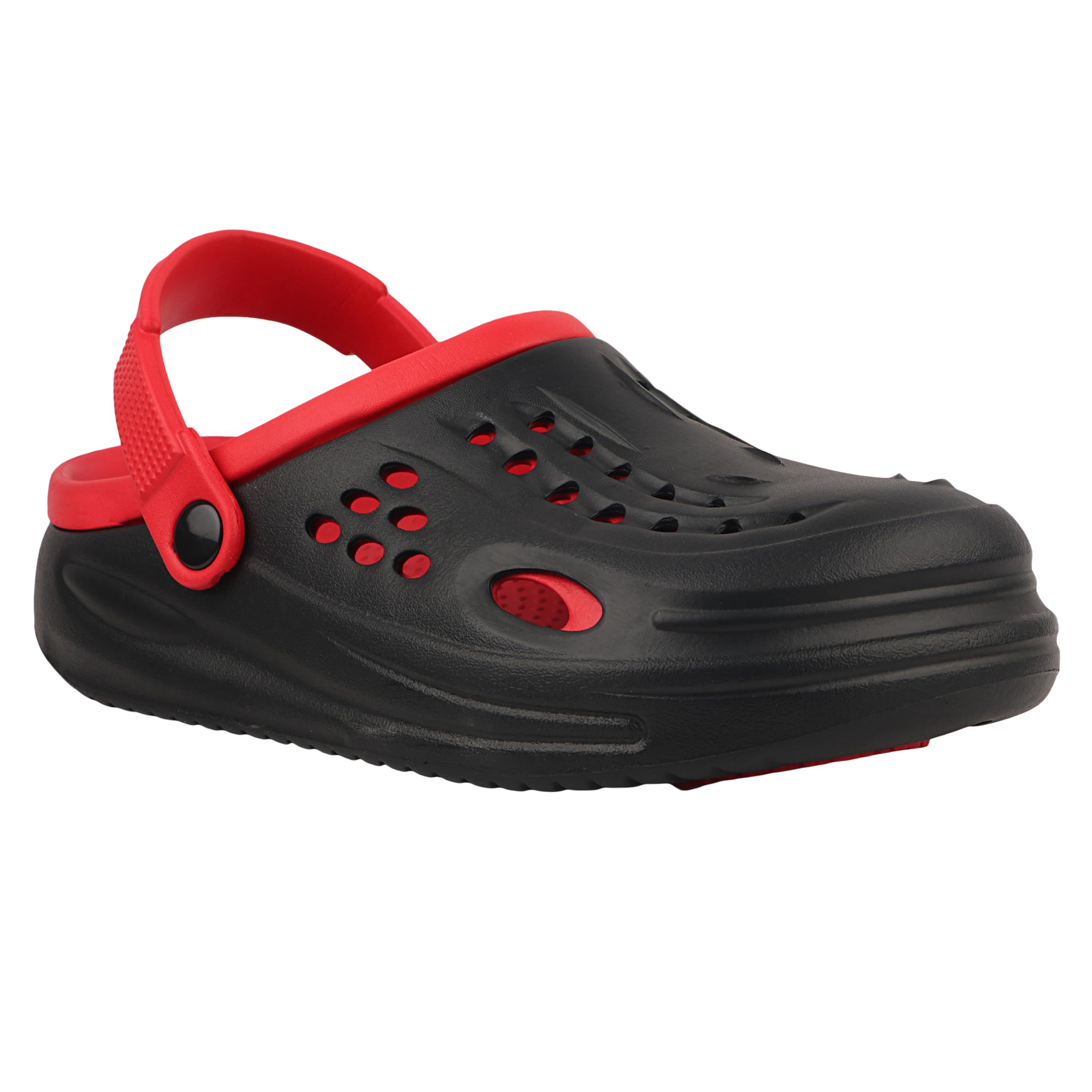 Nxgen WalkEasy Mens Classic Casual Clogs Sandals: Adjustable Strap for Comfort, Lightweight Design for All-Day Wear Black-Red (B0CZJJ8KYP) Amazon Price History, Amazon Price Tracker