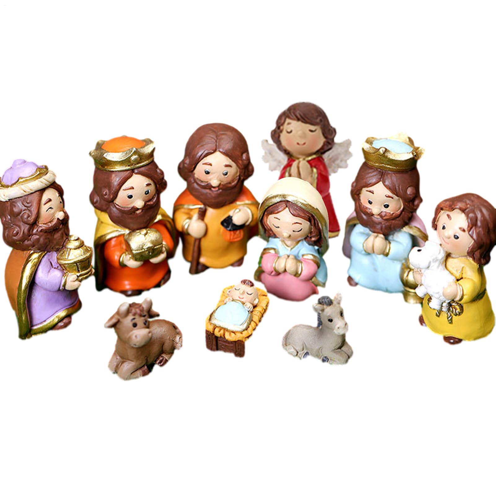 Joyivike Crèche De Noël Set, Nativité Scène Figurine, Ornement