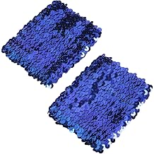 Stylish Stretchy Elastic Party Costume Cuffs Sparkly Blingbling Sequin Arm Sleeves
