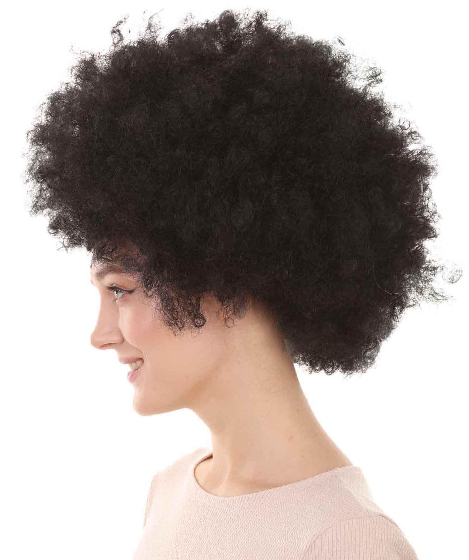 HPO Afro Clown Unisex Wig - Super Size Jumbo Party Halloween Wig (Black) - Image 3