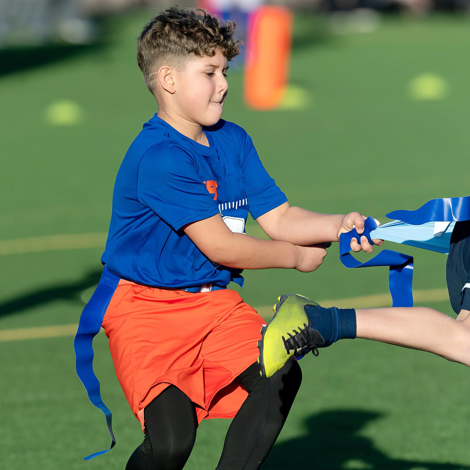 Didiseaon Cintura da Football con Bandiere, Set da 10 Pezzi in Poliestere | Ragazzi e Giocatori, Regolabile e Facile da Indossare, per Partite e Squadre Amatoriali