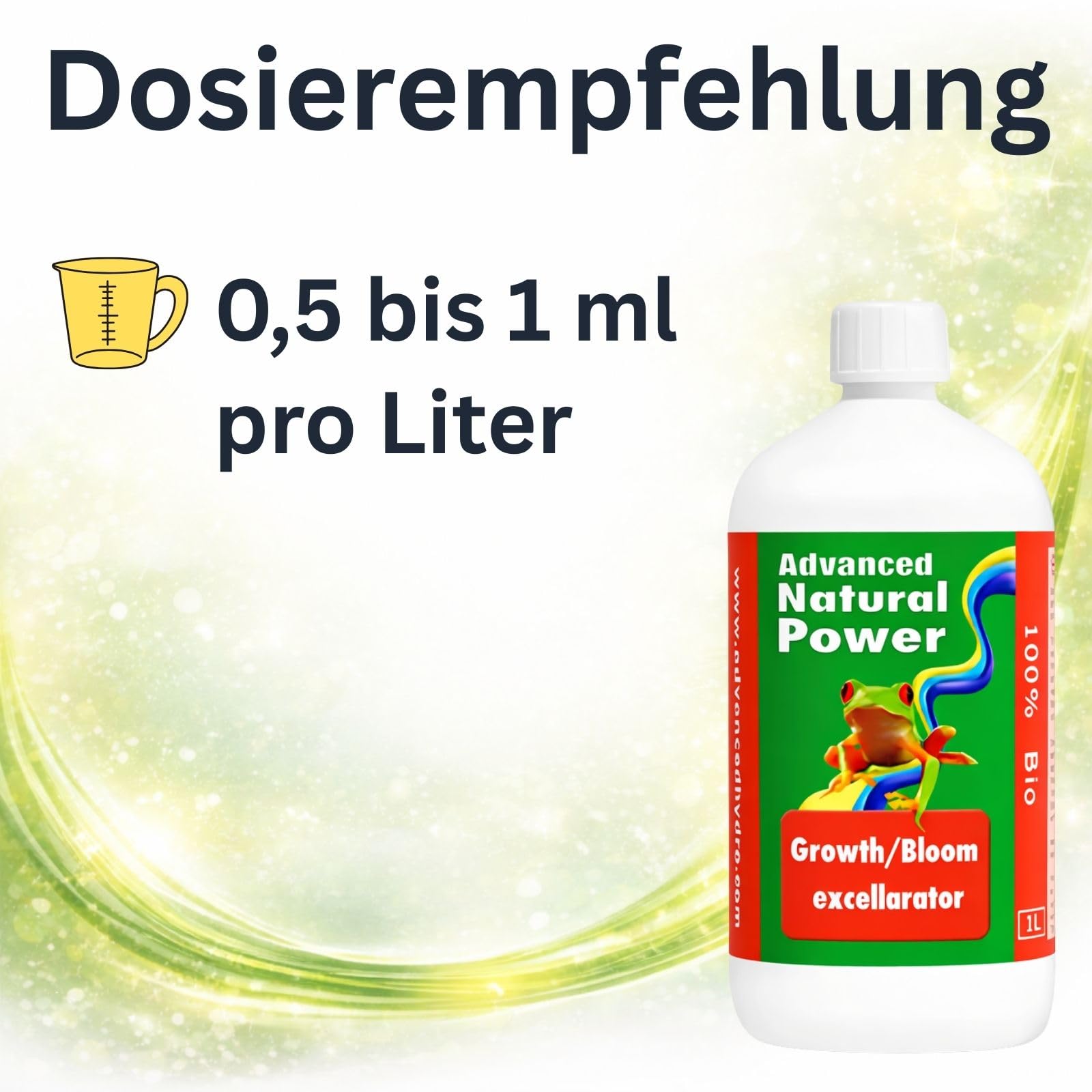 Weedness Advanced Hydroponics Growth/Bloom Excellarator 1 Liter - Grow Anbau Indoor Dünger Substrat Reiniger Erde Flüssigdünger Organischer Dünger Bio