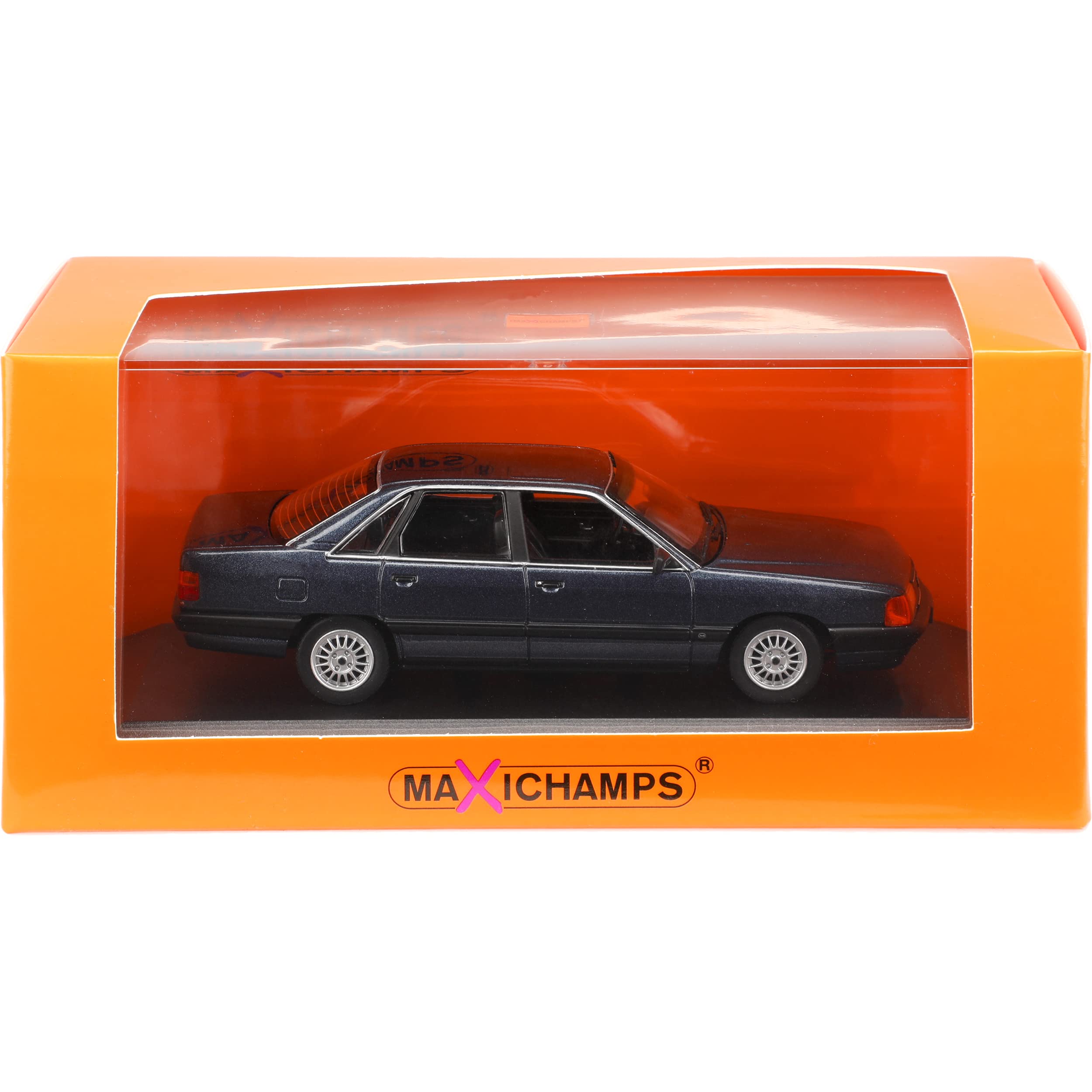 Generisch A*U*D*I 100 4C Limousine Blau Metallic 1990-1994 1/43 Minichamps Maxichamps Modell Auto