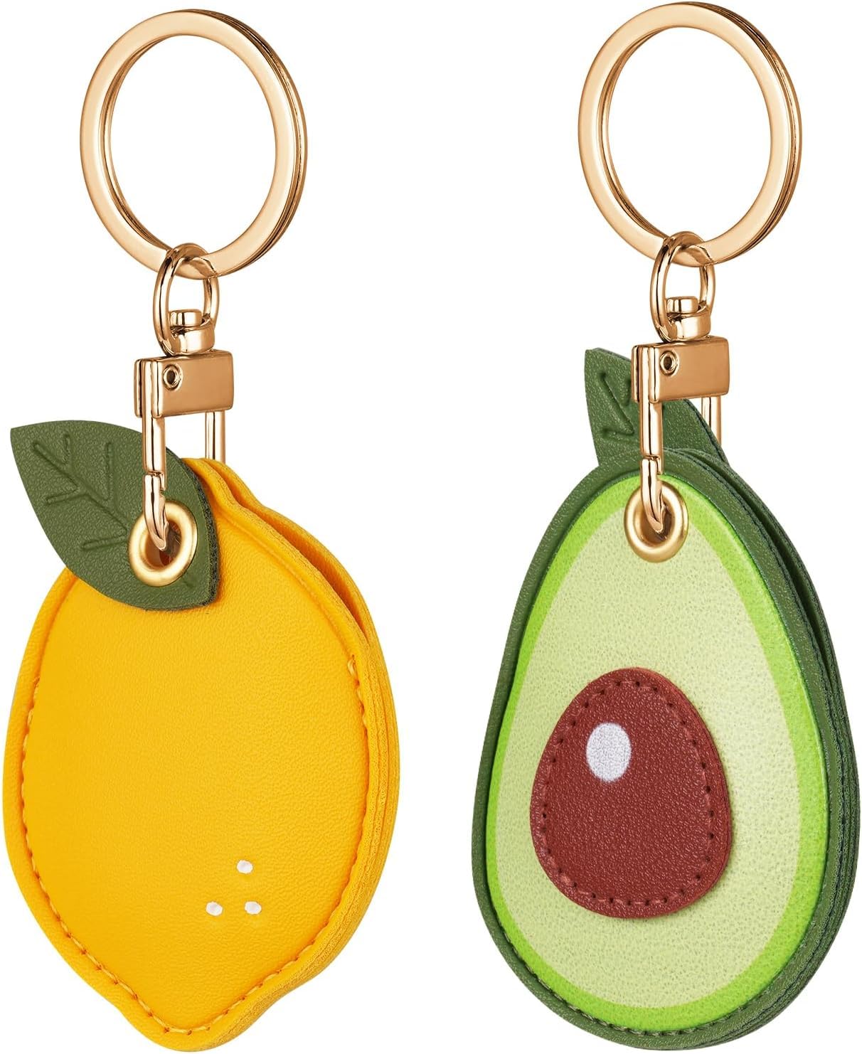 AXFEE 360° Protective Case for Air-Tag, Cartoon Leather Air Tag Keyring Case For Apple Air-tag Holder, Holder Case for Air-Tags, Air tag Holder Protective case, Decorations for Key, Bag, Pet Collar — view 15