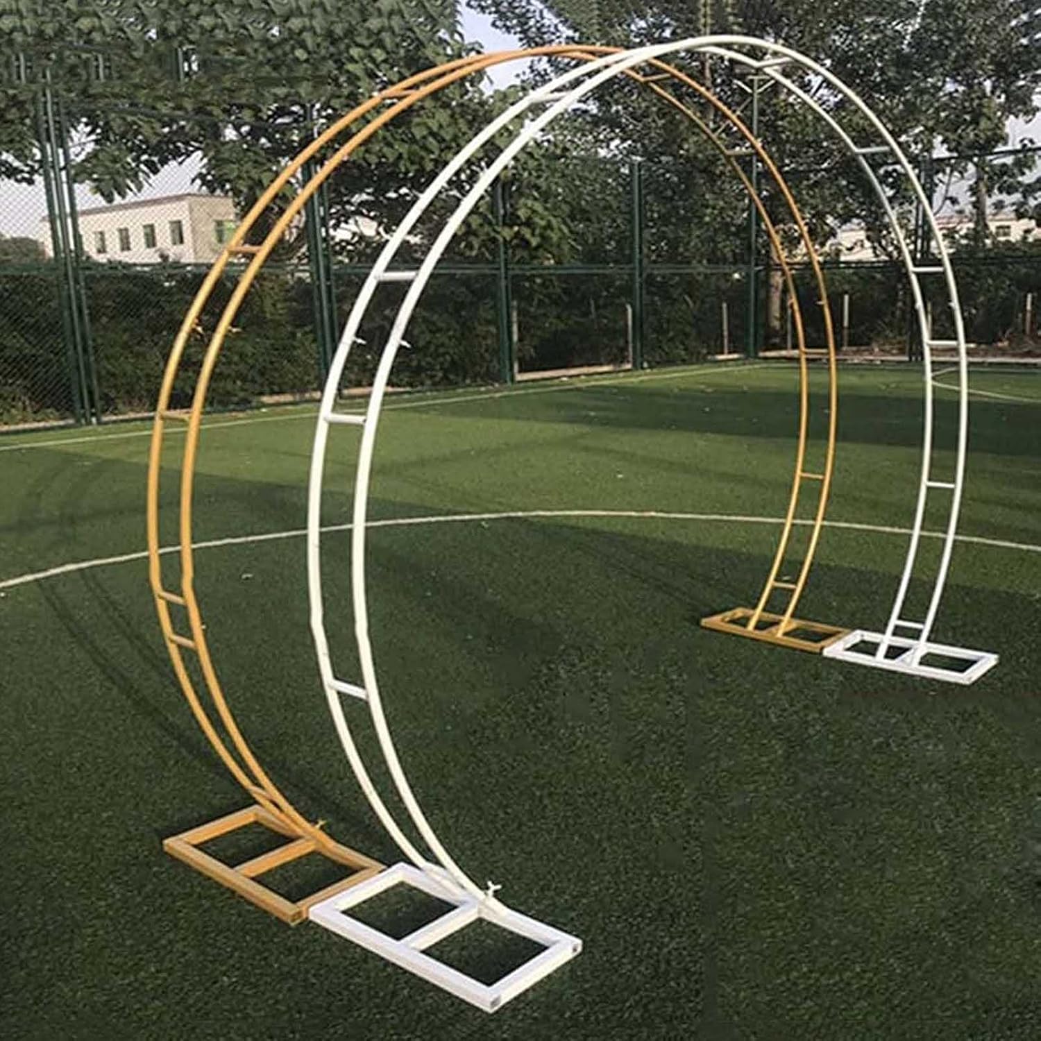 Large Garden Arch Rose Arch Easy to Assemble Gardening Wedding Party Decoration Rose Arch Pergola for Various Climbing Plants Flower Arch Weatherproof DIY Pergola Arbor Rose Climbing Plant Support We