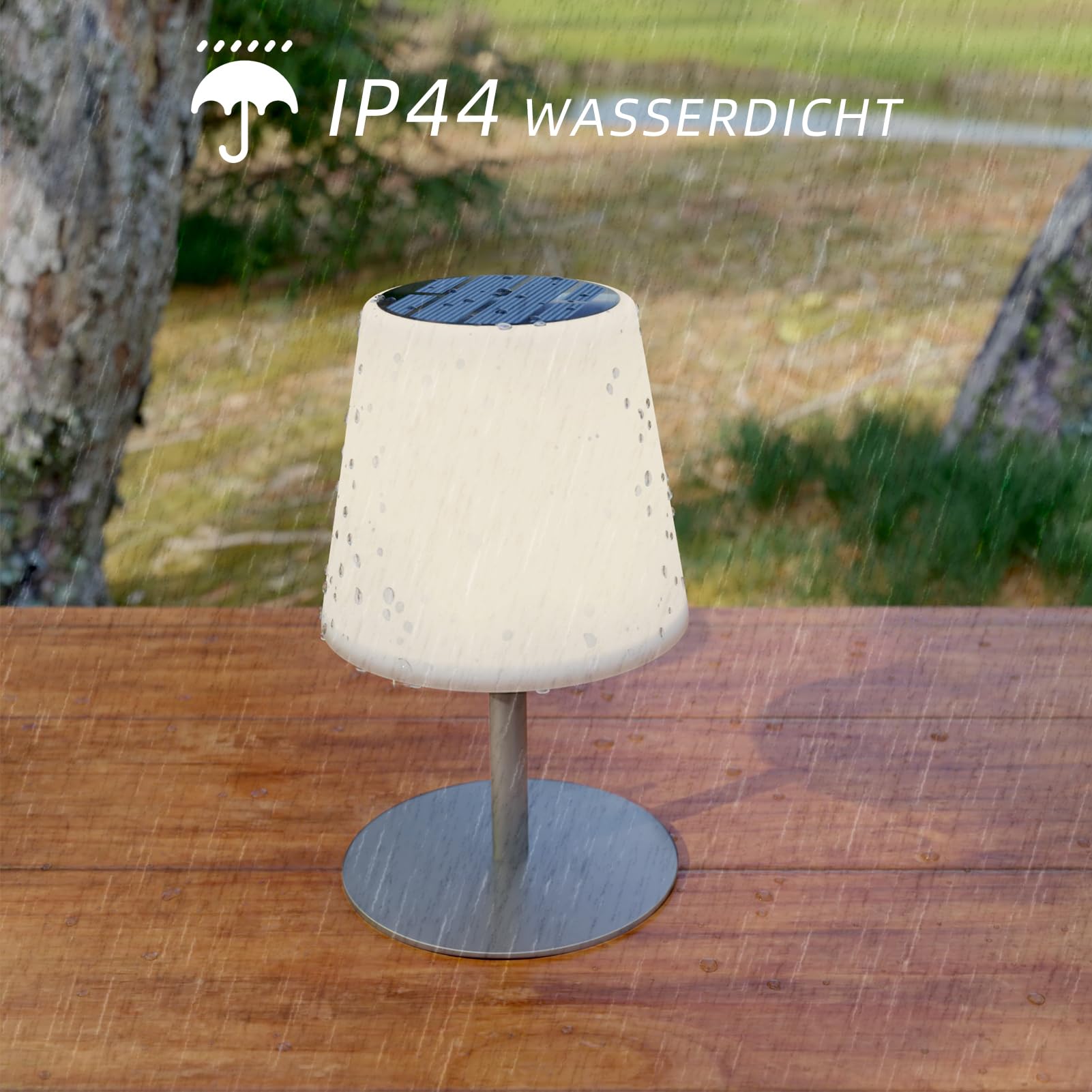 LED Dimmable Lampe De Table Sans Fil Rechargeable Usb Solaire Variateur Inclus Ferre 1 Lumiere 14 Cm Vert Design Eclairage Exterieur 90176474