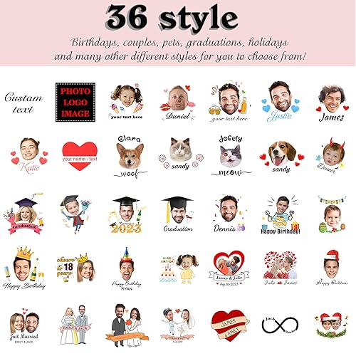 Miniatura 2 de Tatuajes personalizados temporales personalizados temporales con nombre, logotipo, foto facial para adultos, boda, cumpleaños, San Valentín,
