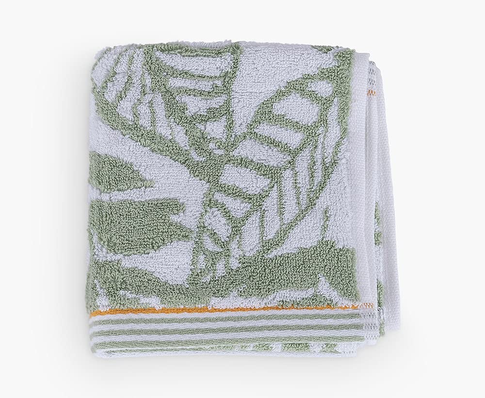 2XL HOMEAurora Face Towel 50X30X0 Cameo Green/Pale Marigold