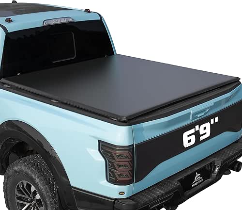 Truck Bed Tonneau Cover Compatible with Ford Super Duty 6.8