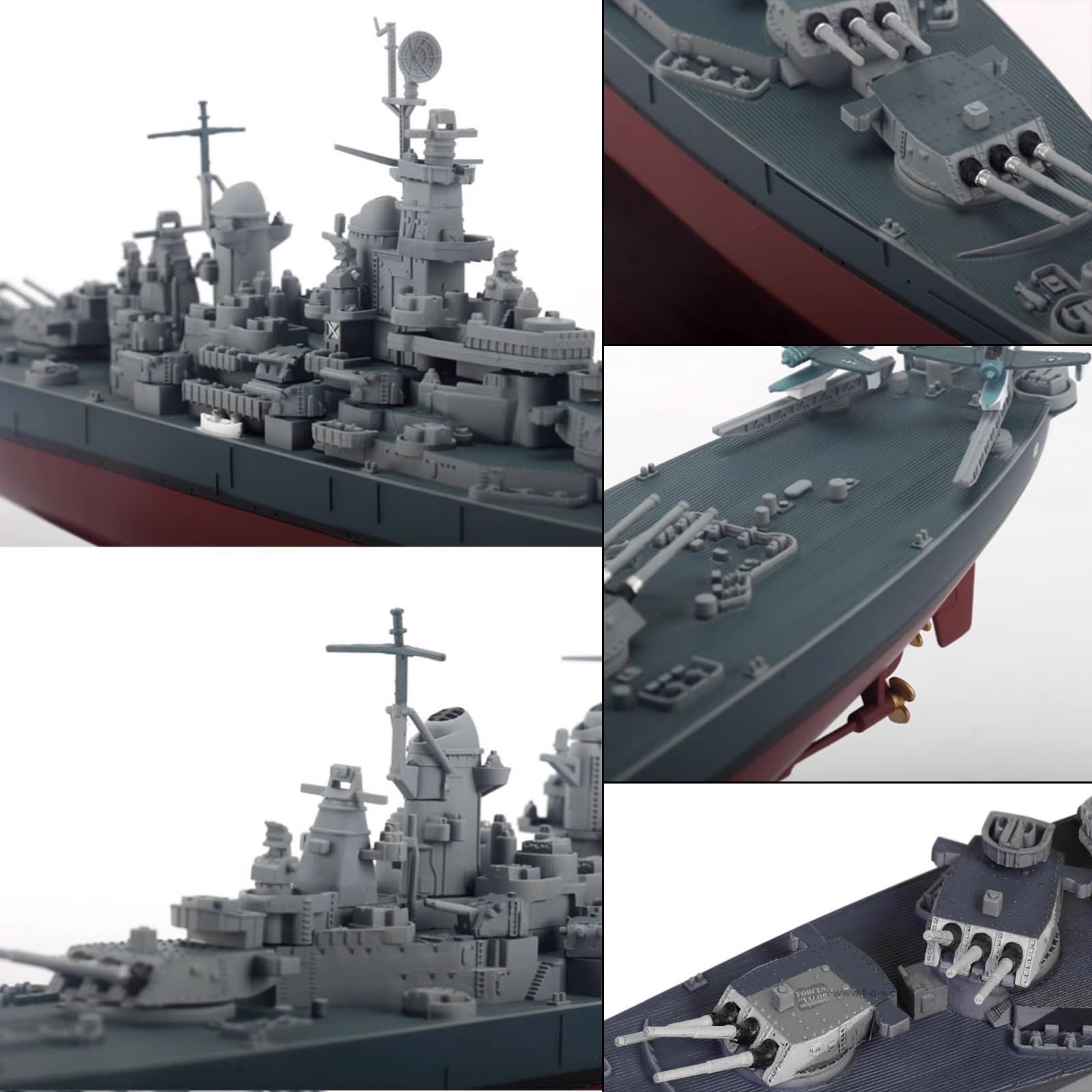 1:700 USS Missouri Schlachtschiffmodell, statisch fertiges Simulationskriegsschiff aus Legierung, klebstofffreie Farbtrennung, fertiges Geschenk, Ornamente, Sammlungsgeschenke for Enthusiasten