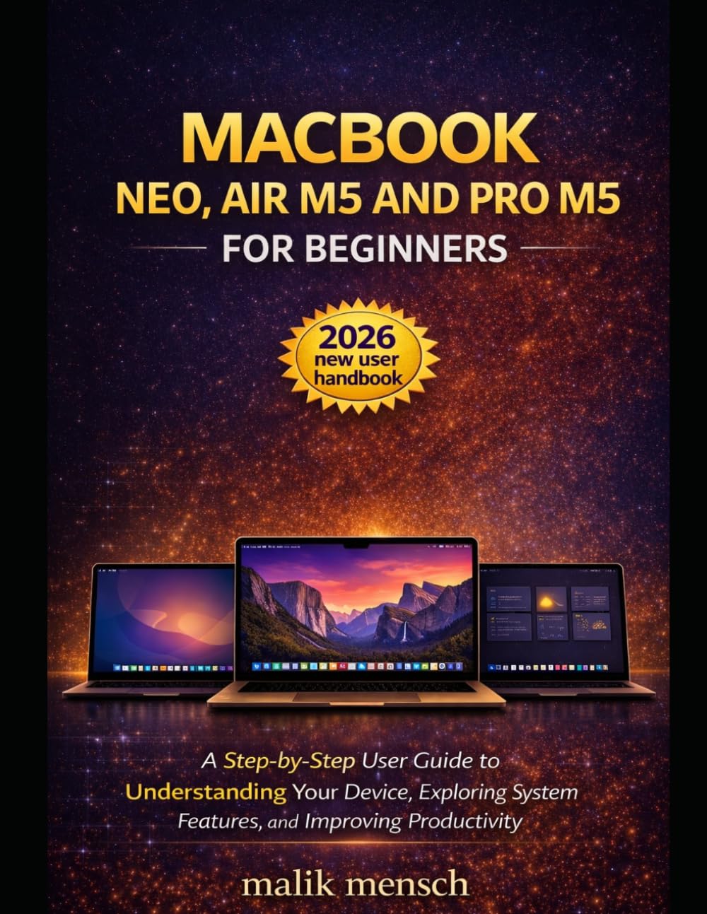 MacBook Neo, Air M5 and Pro M5 for Beginners: A Step-by-Step User Guide to Understanding Your Device, Exploring System Features, and Improving Productivity