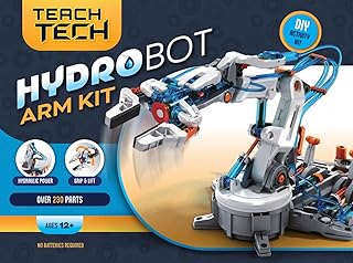 Teach Tech “Hydrobot Arm Kit”, Hydraulic Kit, STEM Building Toy for Kids 12+