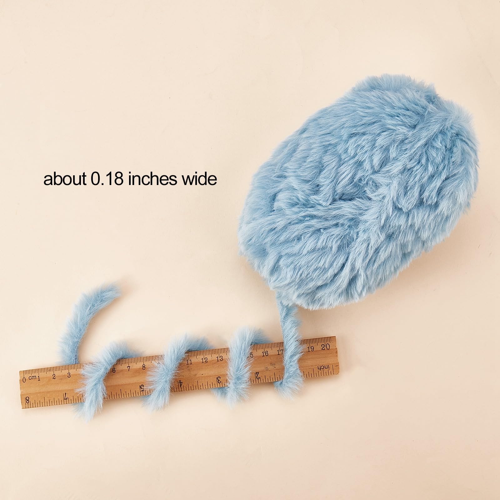 BEEFLYING 2 Roll Super Soft Fur Chunky Fluffy Faux Fur Yarn, Fluffy Eyelash Yarn for Crochet Knit Blanket, Rug, Clothes - Image 2